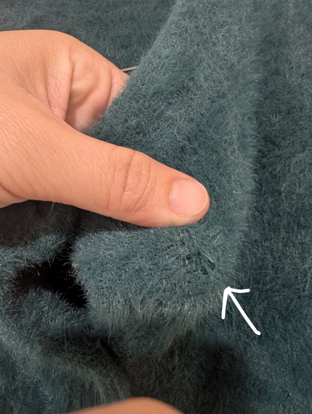 Levi's Green Fuzzy Cat Cropped Cardigan - Picture 7 of 14
